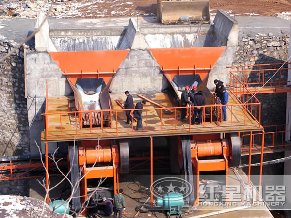 制砂生产线安装现场