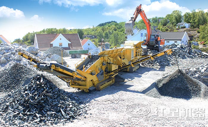 移动履带一体式环保制砂机 移动履带一体式环保制砂机