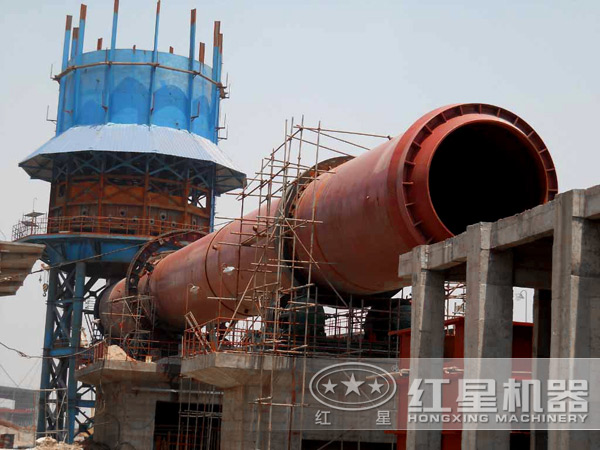 石灰生产线安装现场 石灰生产线安装现场