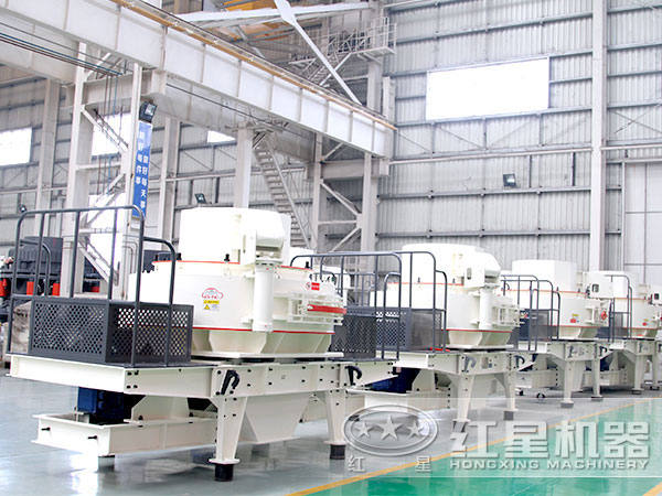 河卵石制砂机实拍 河卵石制砂机实拍