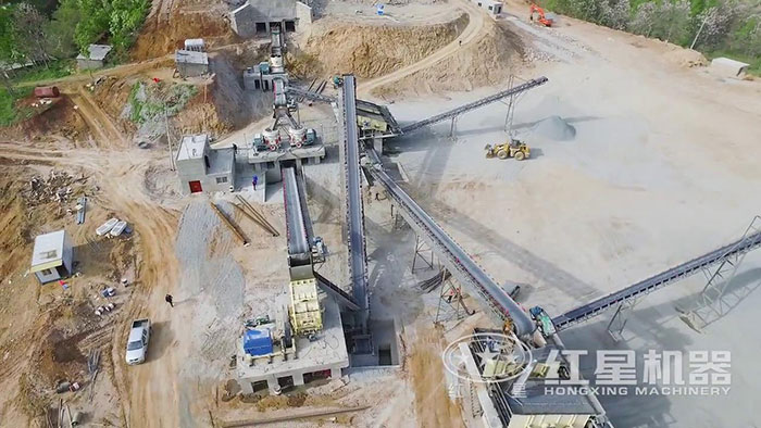 桐柏砂石场碎石设备布置整体效果 桐柏砂石场碎石设备布置整体效果