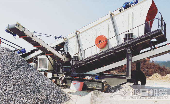 履带式振动筛沙机 履带式振动筛沙机