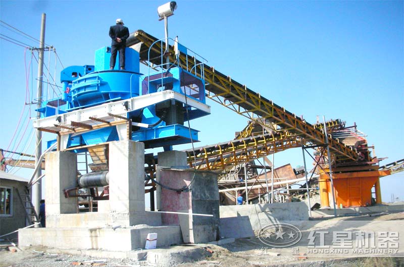 制砂机工作现场 制砂机工作现场