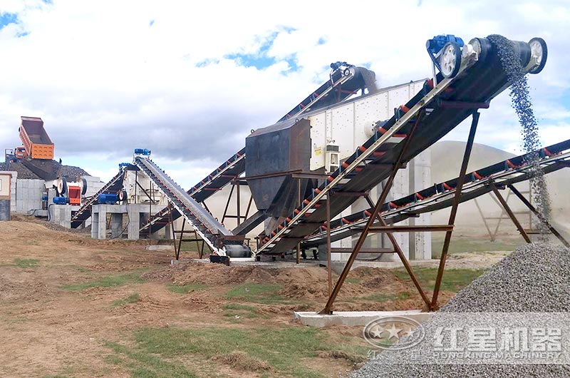 机制砂生产现场