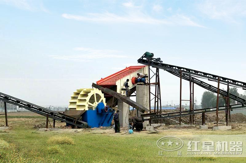 洗砂现场 洗砂现场