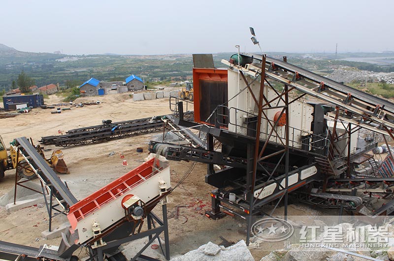 芜湖时产200吨移动打砂生产现场 芜湖时产200吨移动打砂生产现场