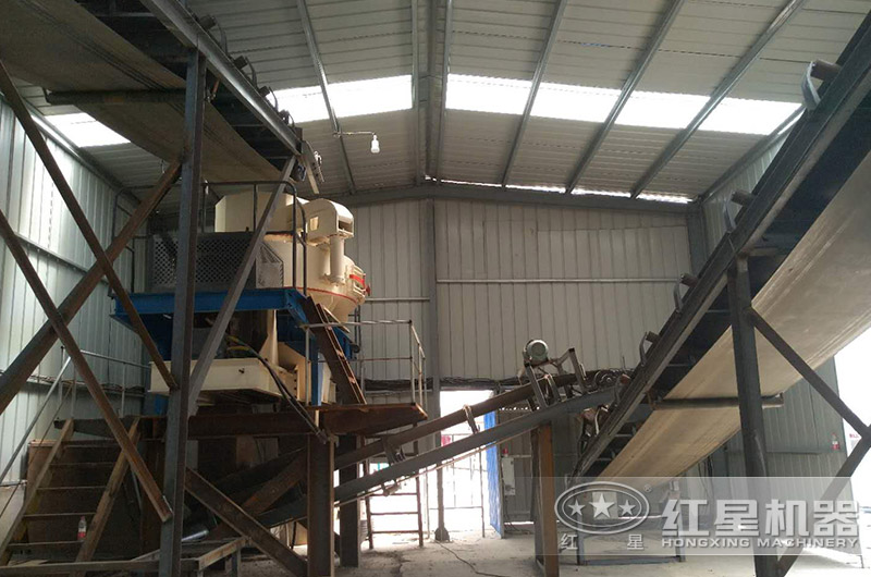 室内制砂生产现场 室内制砂生产现场