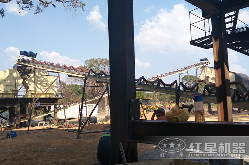 反击破制砂现场实景 反击破制砂现场实景