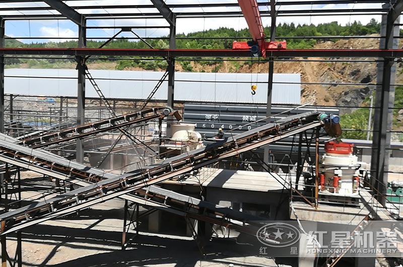 时产200吨河卵石制砂现场 时产200吨河卵石制砂现场