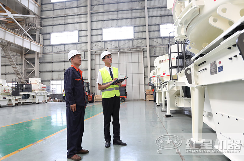 客户投资机制砂生产来厂区考察设备 客户投资机制砂生产来厂区考察设备