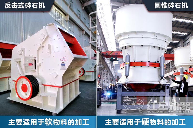 中细碎破碎设备该如何??？以常见的圆锥破和反击破对比来为您分析