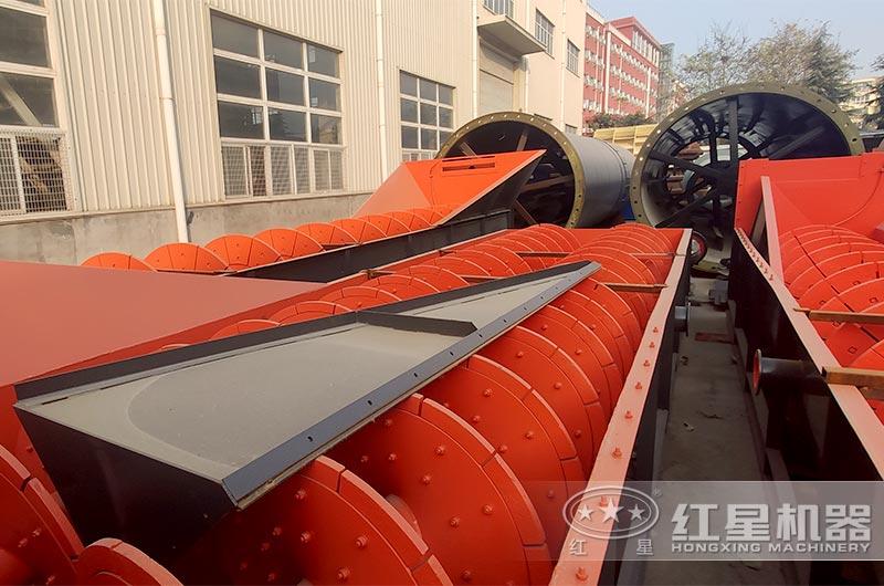 双螺旋蛟龙洗砂机展示 双螺旋蛟龙洗砂机展示