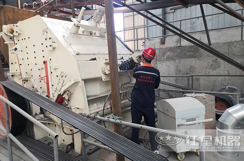 CI反击破制砂机现场实拍 CI反击破制砂机现场实拍