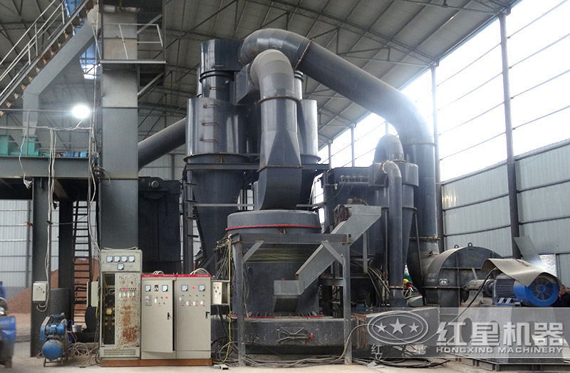 废石膏磨粉线现场 废石膏磨粉线现场