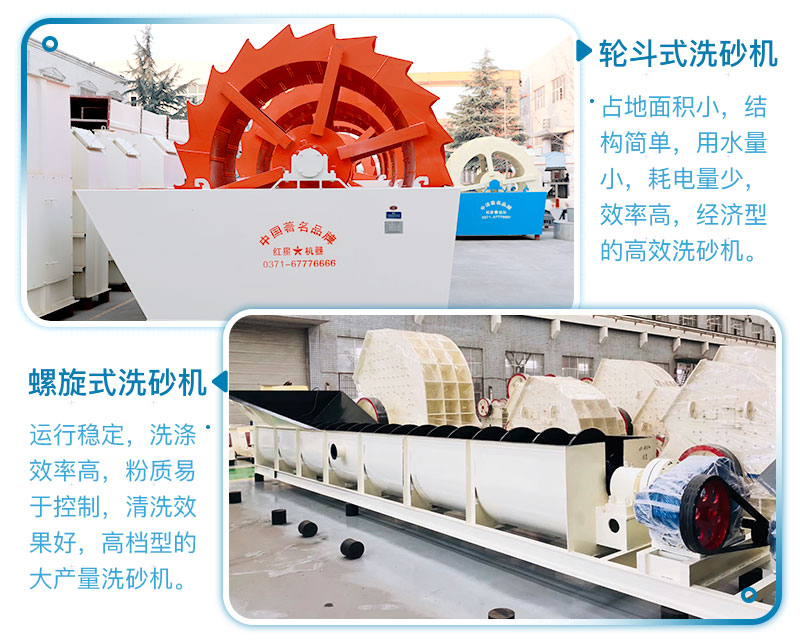 螺旋洗石机和轮斗式洗石机优势对比 螺旋洗石机和轮斗式洗石机优势对比