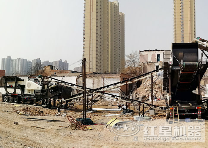 建筑垃圾破碎机处理建筑垃圾现场 建筑垃圾破碎机处理建筑垃圾现场