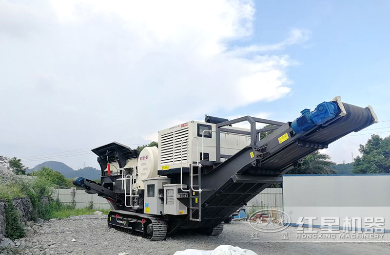 红星机器移动破碎站可定制 红星机器移动破碎站可定制