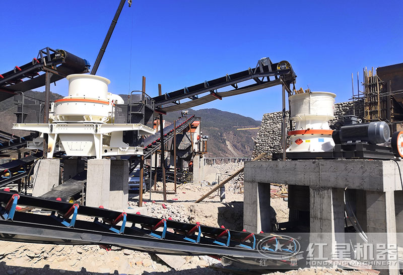 单缸圆锥破适合破碎硬料，HVI制砂机节能