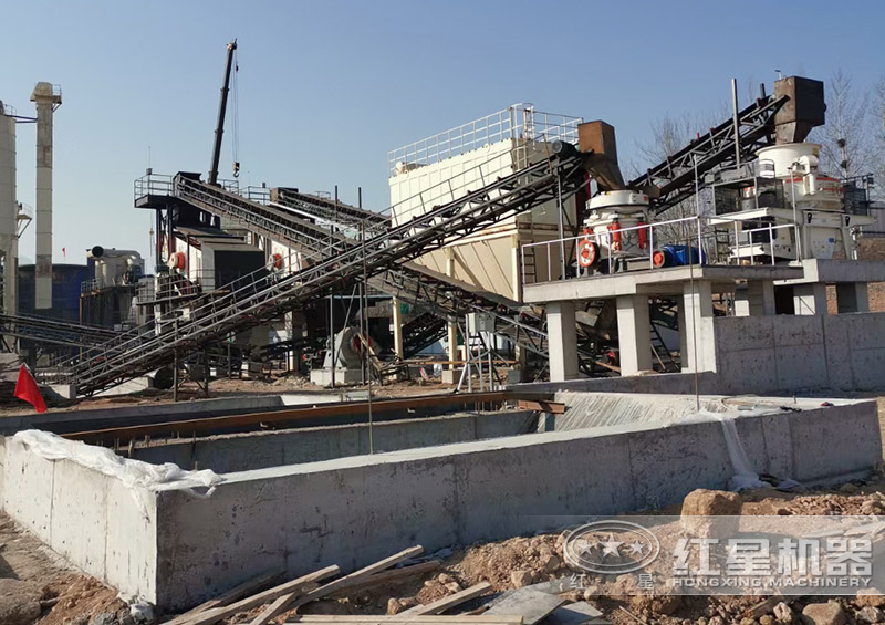 鄂破+500圆锥破+冲击式制砂机 鄂破+500圆锥破+冲击式制砂机