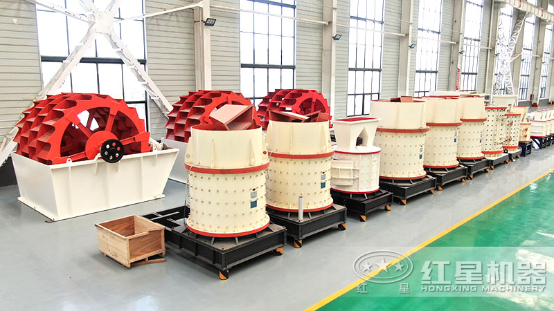 红星机器洗沙机车间展示