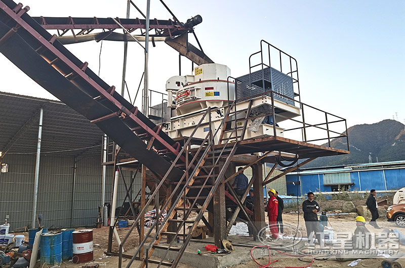 时产量200吨VSI制砂机作业现场 时产量200吨VSI制砂机作业现场