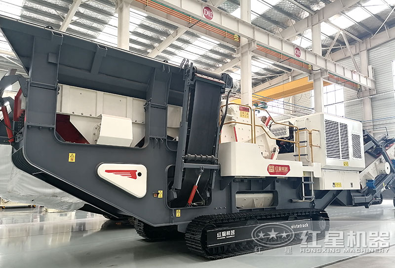 履带移动制砂机，湿地、爬坡无障碍